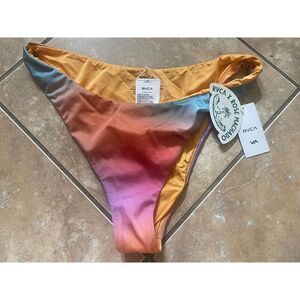 NWT RVCA X Rose Machado L 12 Swim Bottom Bikini Multicolor